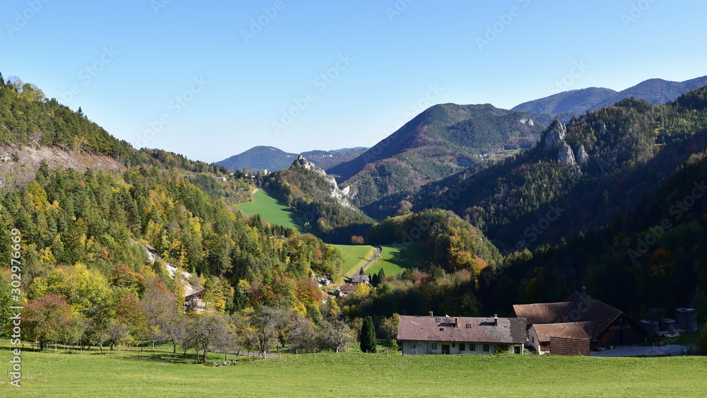 autumn in Lower Austria in Europe