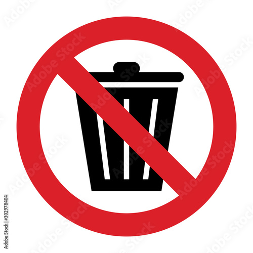 Don`t throw trash sign