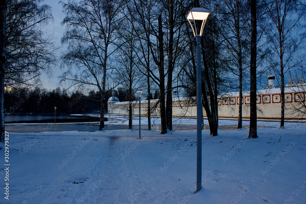 park in winter