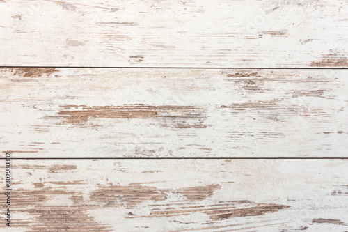 Wallpaper Mural Vintage white wooden table background. Texture of wooden table in retro style. Torontodigital.ca