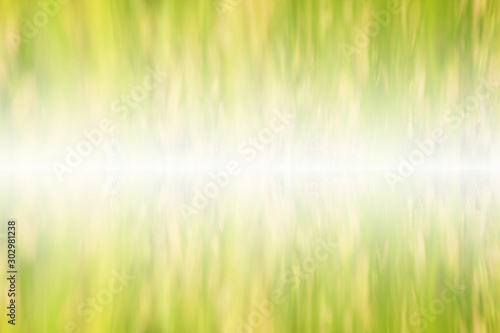Abstract soft yellow and green background. Painted watercolor effect banner 