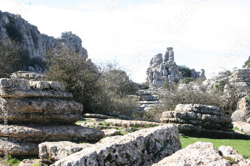 Paysage montagneux sud de l'espagne