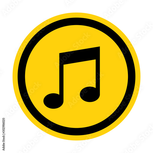 Music Sing Isolate On White Background,Vector Illustration