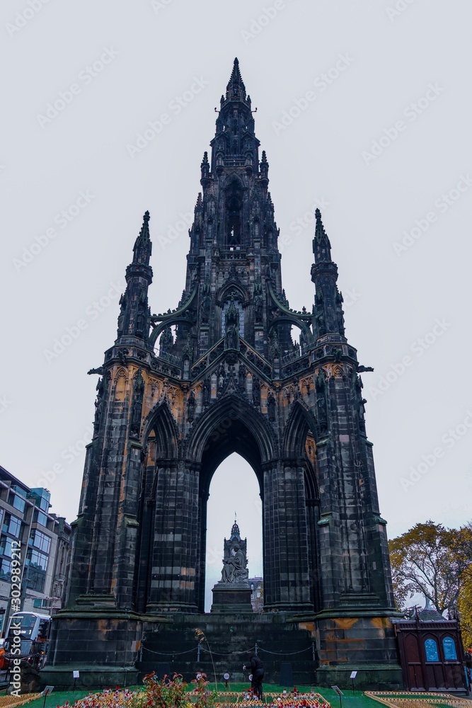 Scott Monument in Edinburgh Scotland