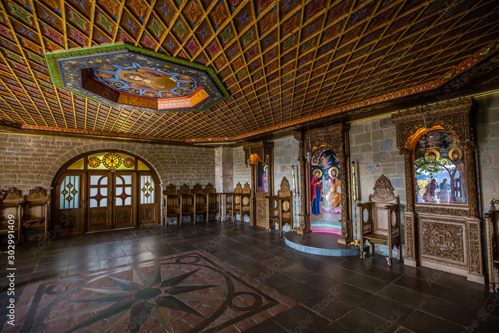 Obraz premium Interior Of Monastery of Varlaam - Meteora, Greece