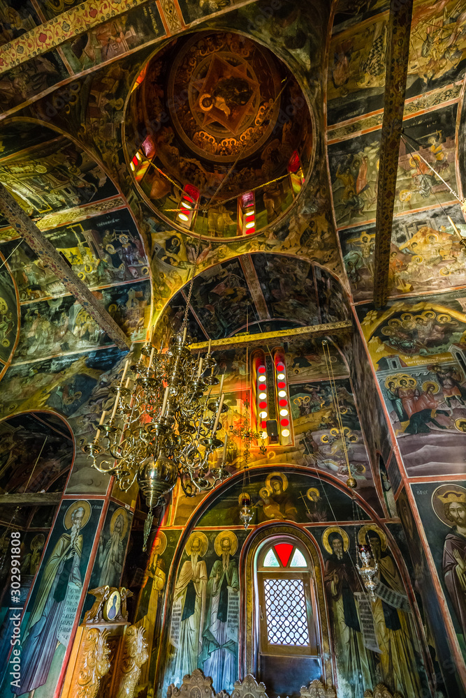 Obraz premium Interior Of Monastery of Varlaam - Meteora, Greece