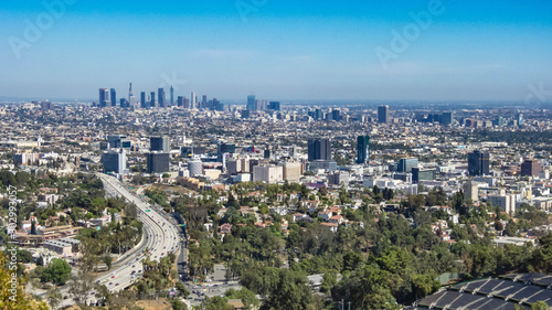 Looking over Hollywood towards downtown Los Angeles