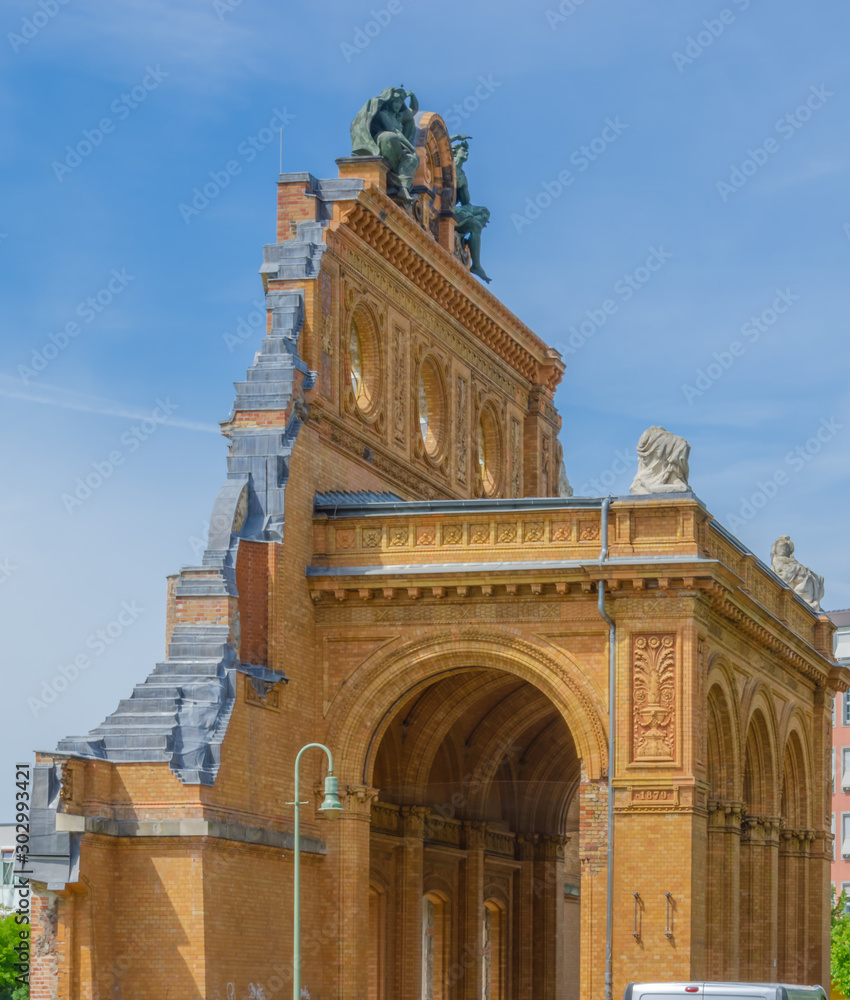 Obraz premium Berlin, Germany - 16 05 2012: Anhalter Bahnhof