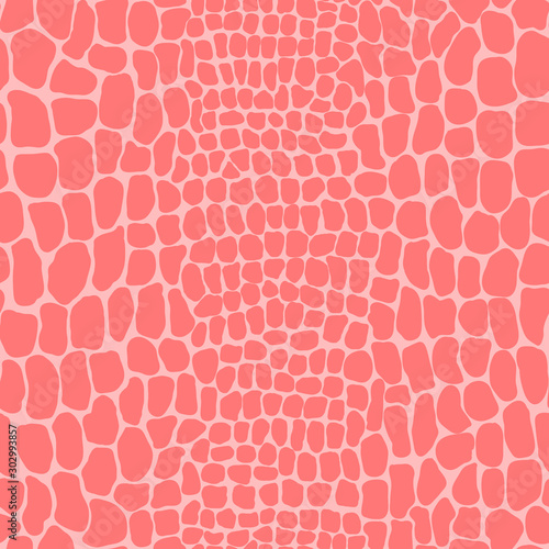 Vector illustration of seamless crocodile skin pattern. Animal print