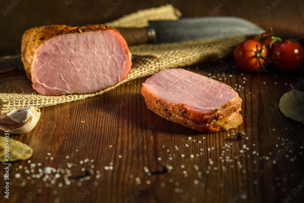 fresh ham on a wooden table1 fresh ham on a wooden table1