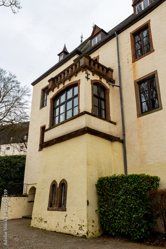Present Castle of Wiltz at Wiltz, Luxembourg, exterior partial view
