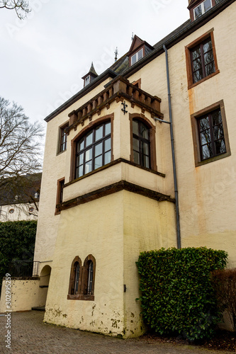 Present Castle of Wiltz at Wiltz, Luxembourg, exterior partial view