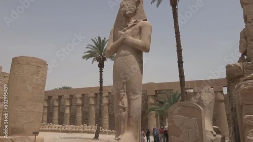 Anscient Temple of Karnak in Luxor - Ruined Thebes Egypt photo