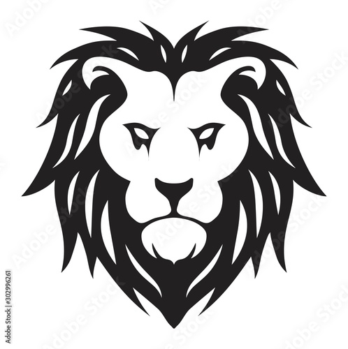 vector head of lion