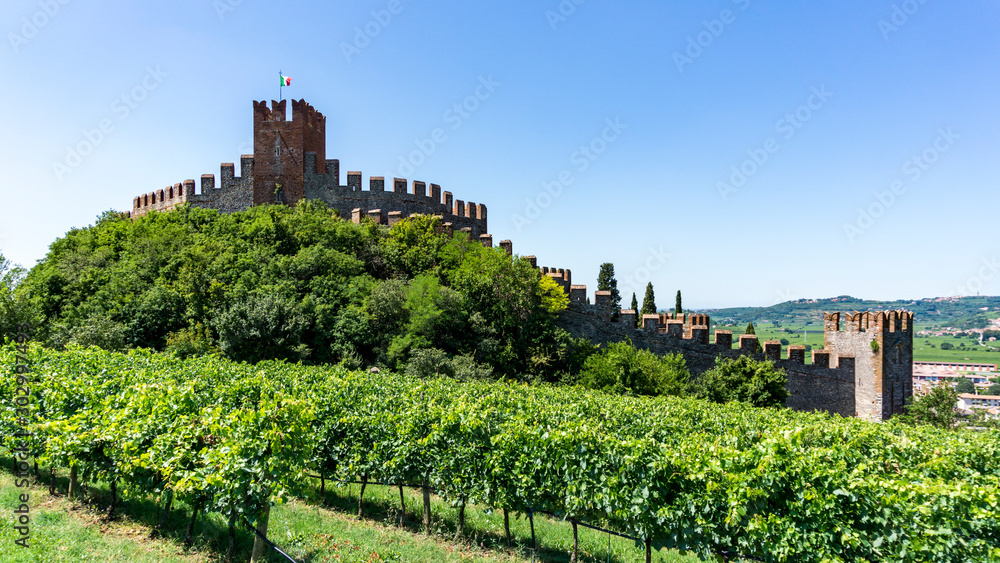 Teil der Burg Scaligero Soave