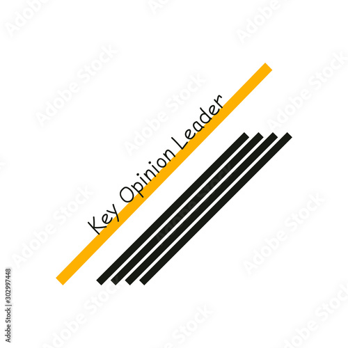 Key Opinion Leader- frase. vector illustration eps10