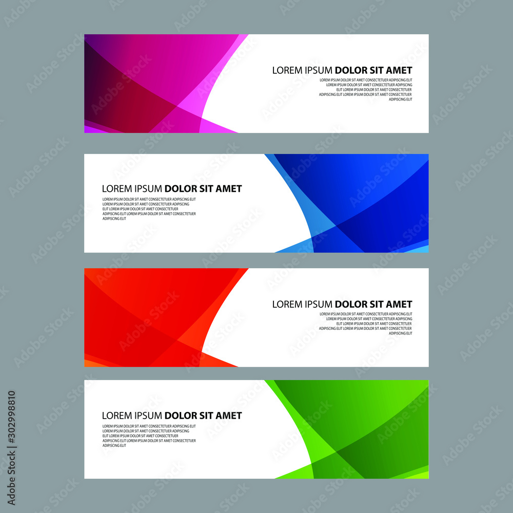 Fototapeta premium Vector Abstract design banner web template