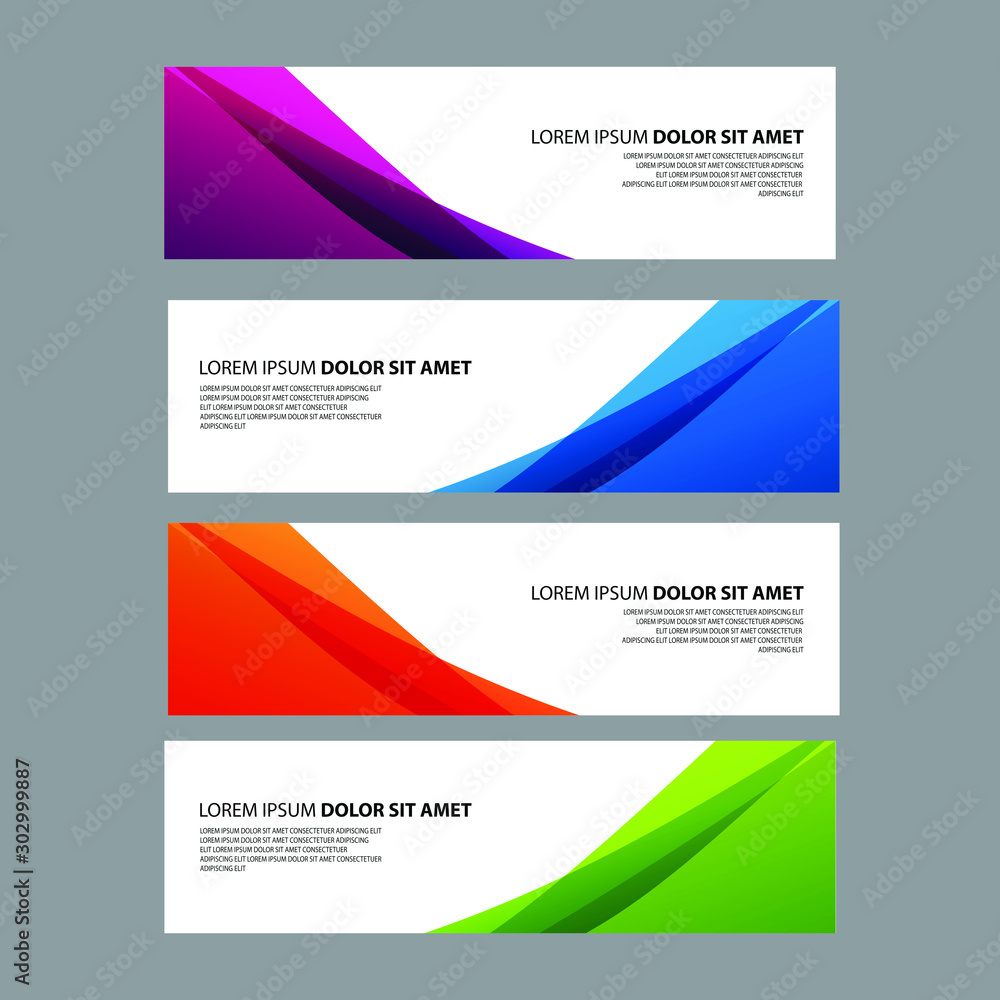 Fototapeta premium Vector Abstract design banner web template