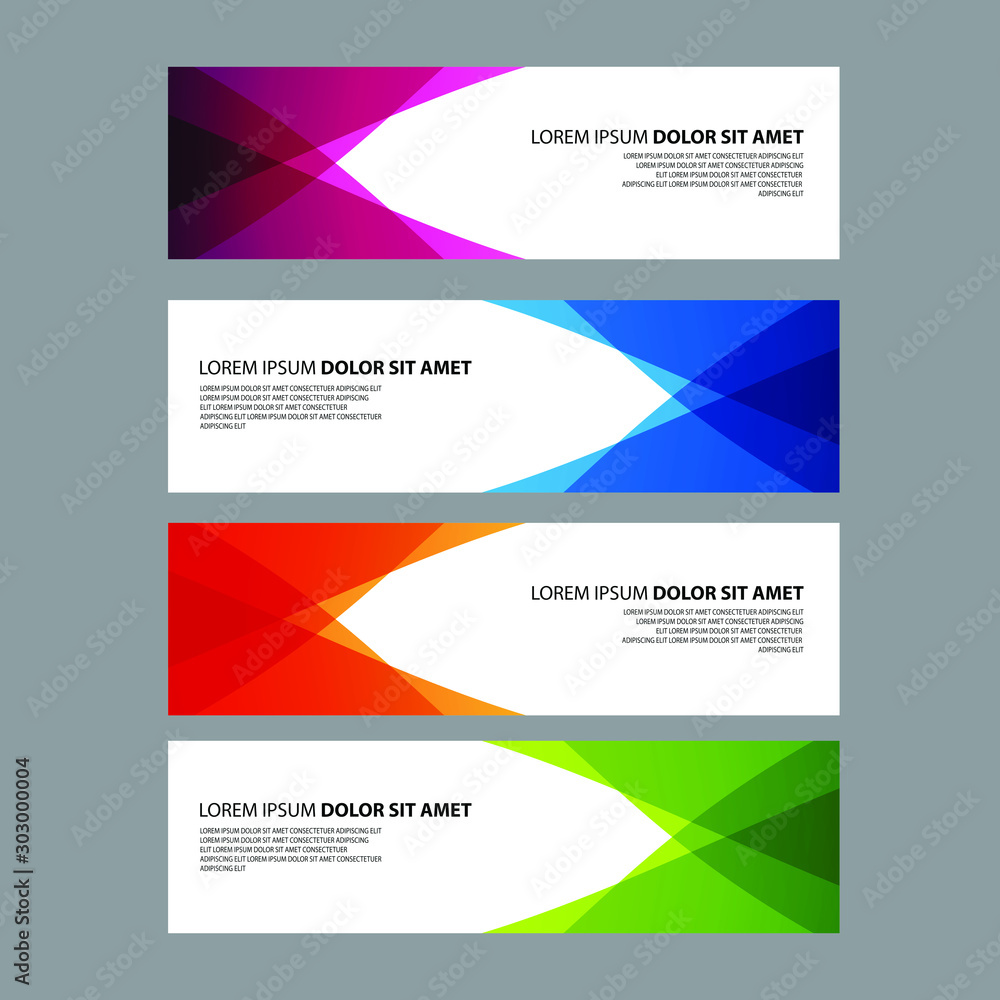 Vector Abstract design banner web template Vector Abstract design banner web template