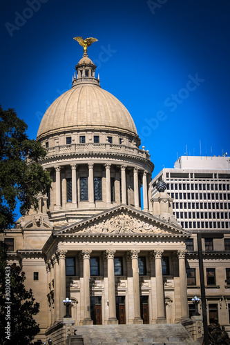 Canvas Print Mississippi State Capitol Building Located in Jackson Mississippi