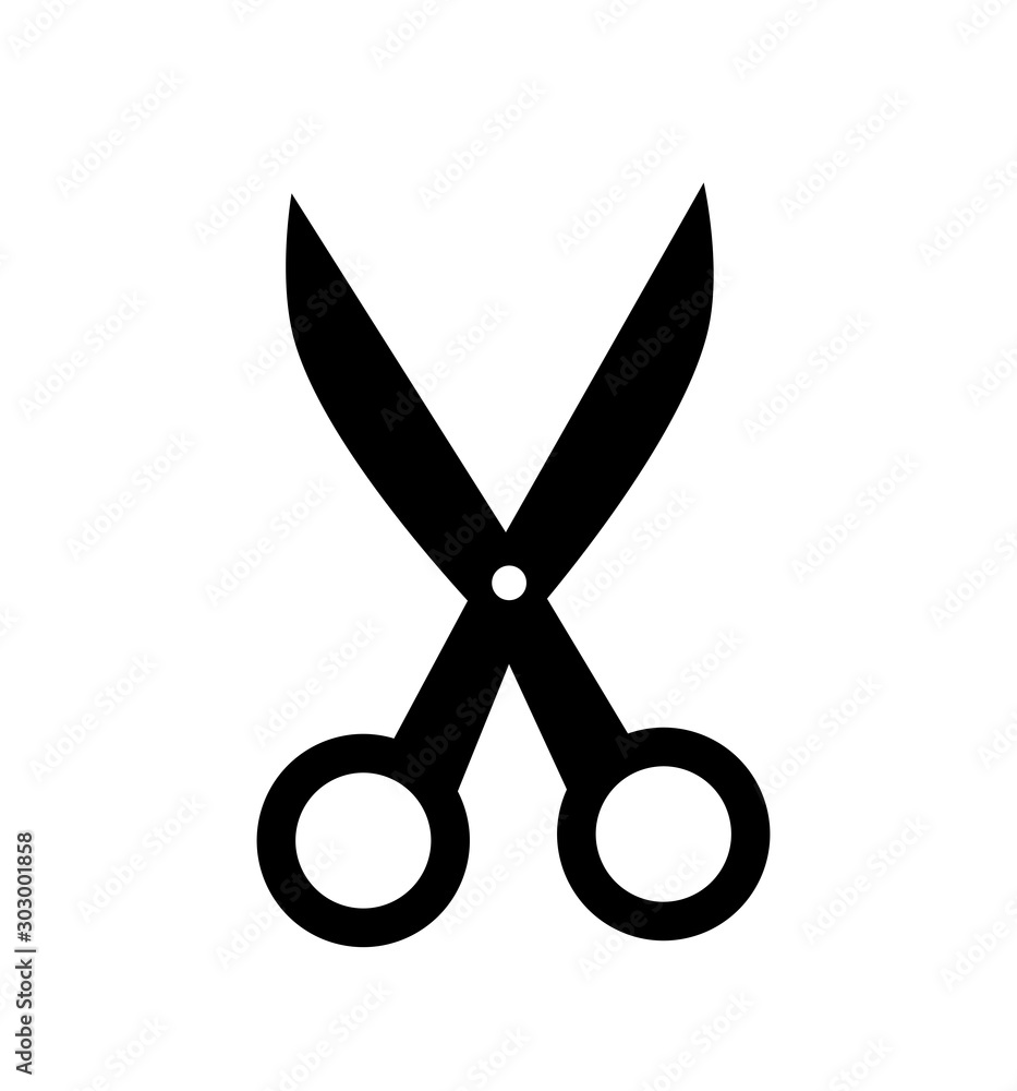 scissors icon vector illustration isolated on white scissors icon vector illustration isolated on white