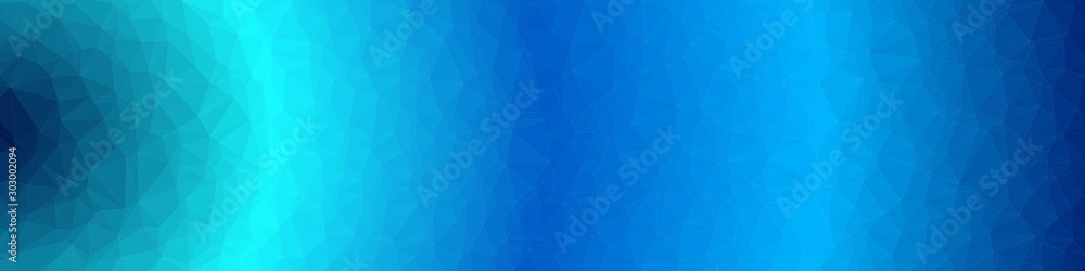 Abstract Ocean Voronoi trianglify Generative Art background illustration