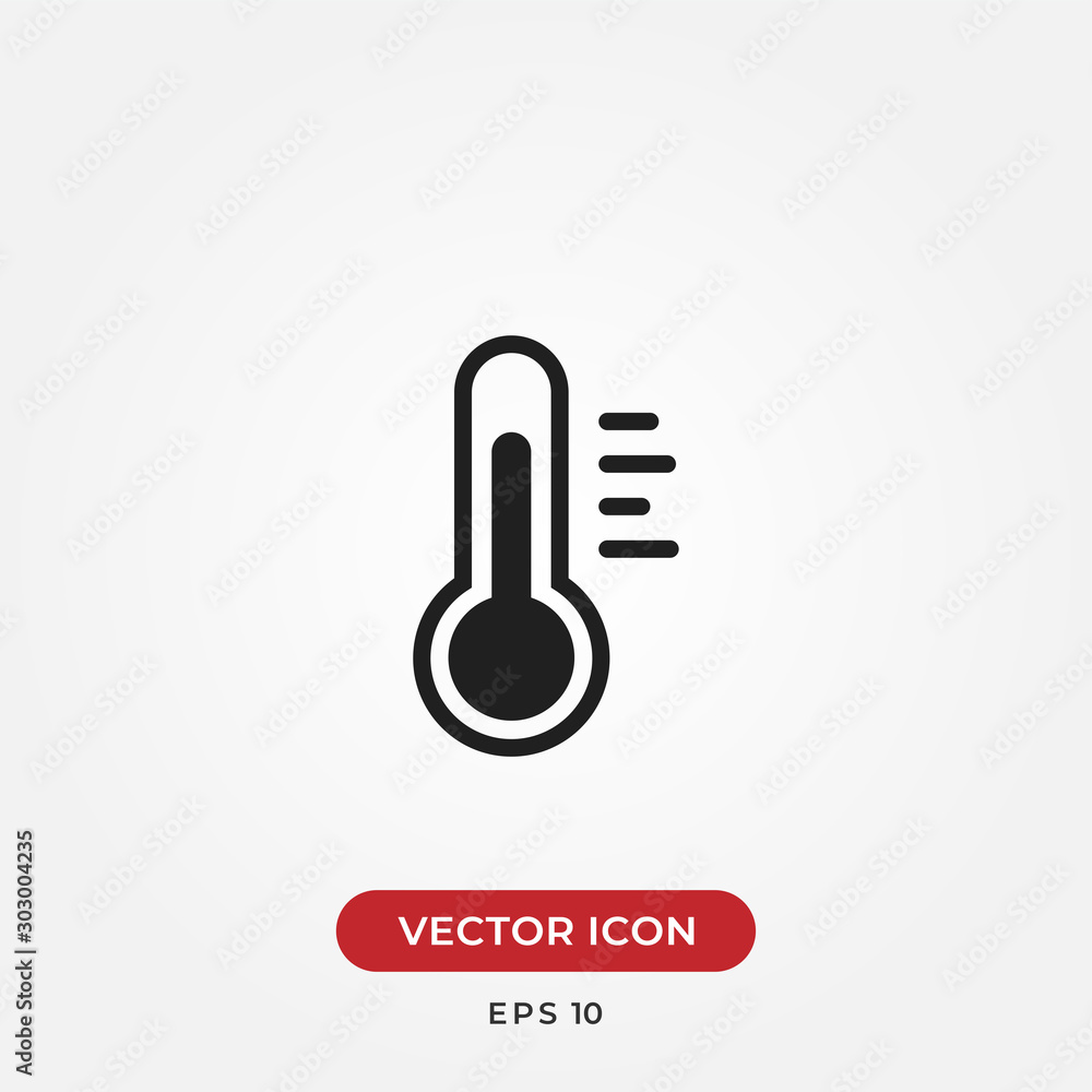 Temperature vector icon in modern design style for web site and mobile app Temperature vector icon in modern design style for web site and mobile app