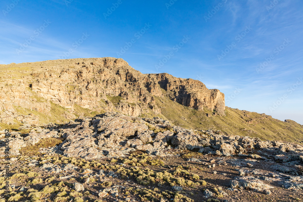 Cliffs in the Ethiopian highlands
