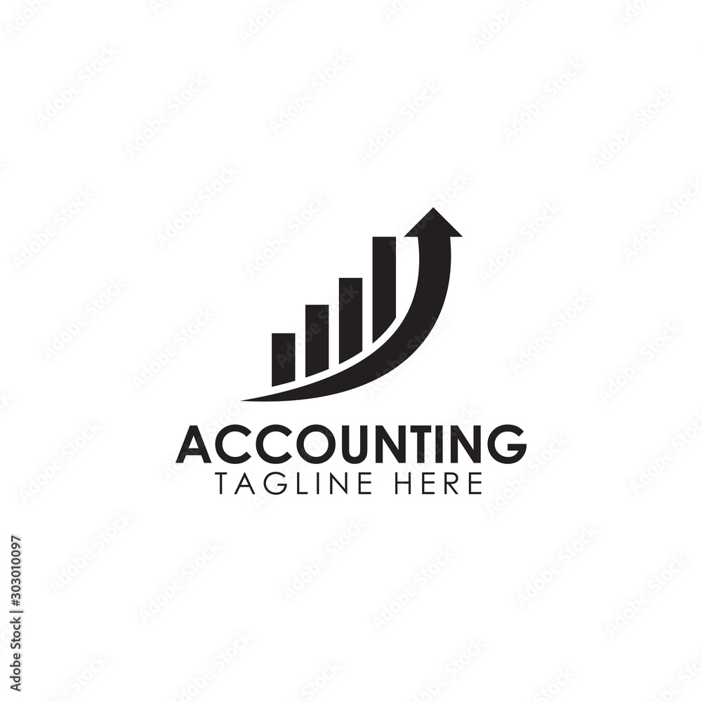 Business Financial and Accounting Logo design Template. Marketing Chart Financial Company Logo. Financial Advisor Logo, Data Statistics Financial Logo design.