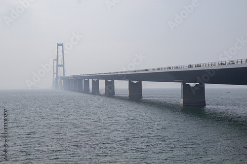 The Great Belt Bridge link in Dnmark © Tomtsya