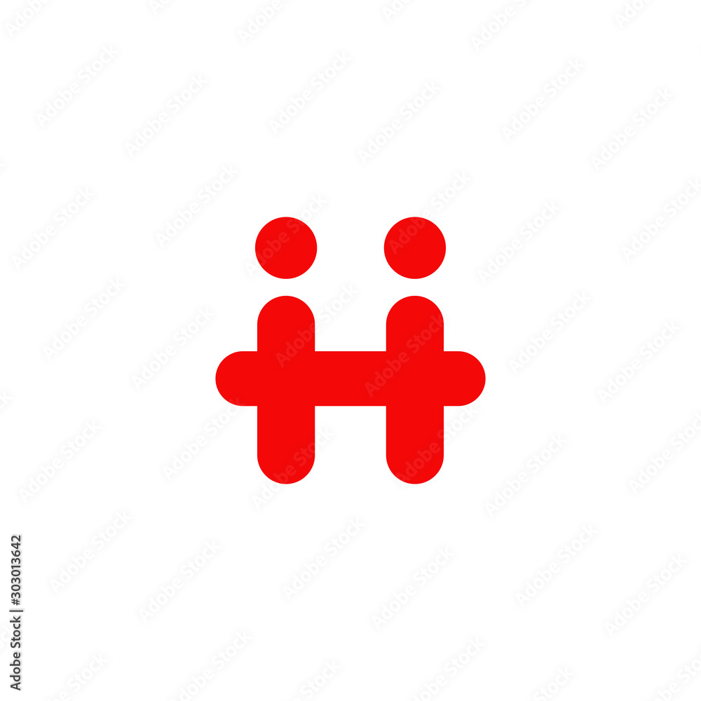 H letter initial icon logo design vector template H letter initial icon logo design vector template