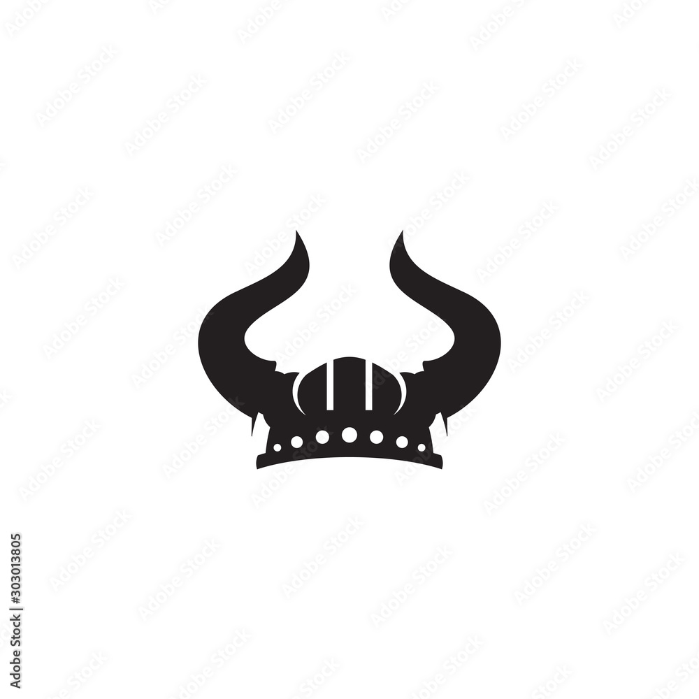 Viking helmet icon logo design vector template Viking helmet icon logo design vector template