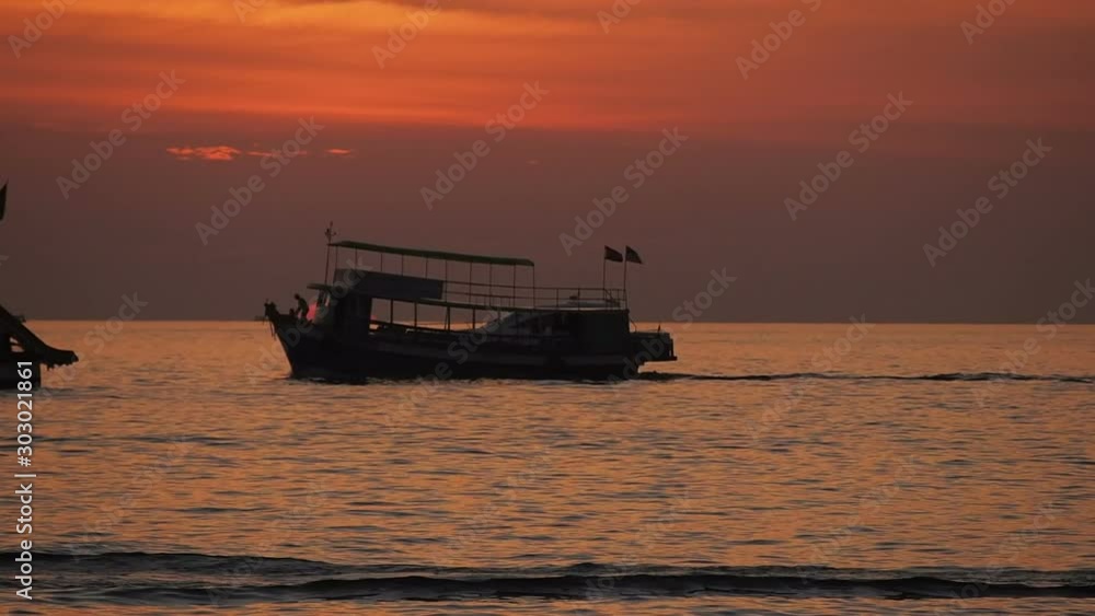 Sunset at Serendipity Beach, Sihanoukville, Cambodia Sunset at Serendipity Beach, Sihanoukville, Cambodia
