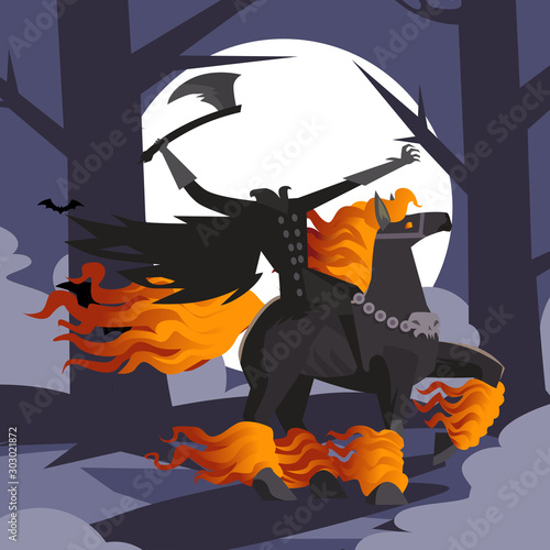 headless horseman horror evil creature