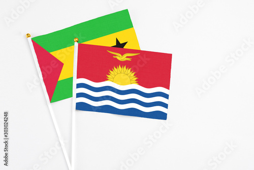 Kiribati and Saudi Arabia stick flags on white background. High quality fabric, miniature national flag. Peaceful global concept.White floor for copy space. Free Download Kiribati and Saudi Arabia stick flags on white background. High quality fabric, miniature national flag. Peaceful global concept.White floor for copy space. - GFXLoad