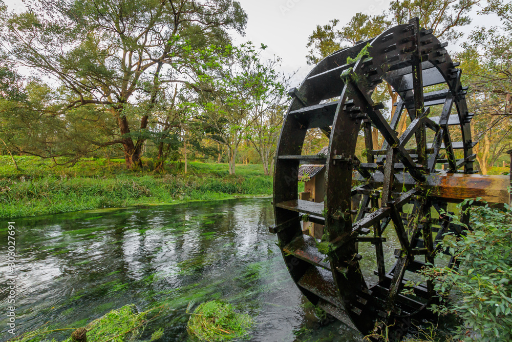 大王わさび農場 水車 長野県安曇野市 Daiou Wasabi farm Water wheel Nagano Azumino city 大王わさび農場 水車 長野県安曇野市 Daiou Wasabi farm Water wheel Nagano Azumino city