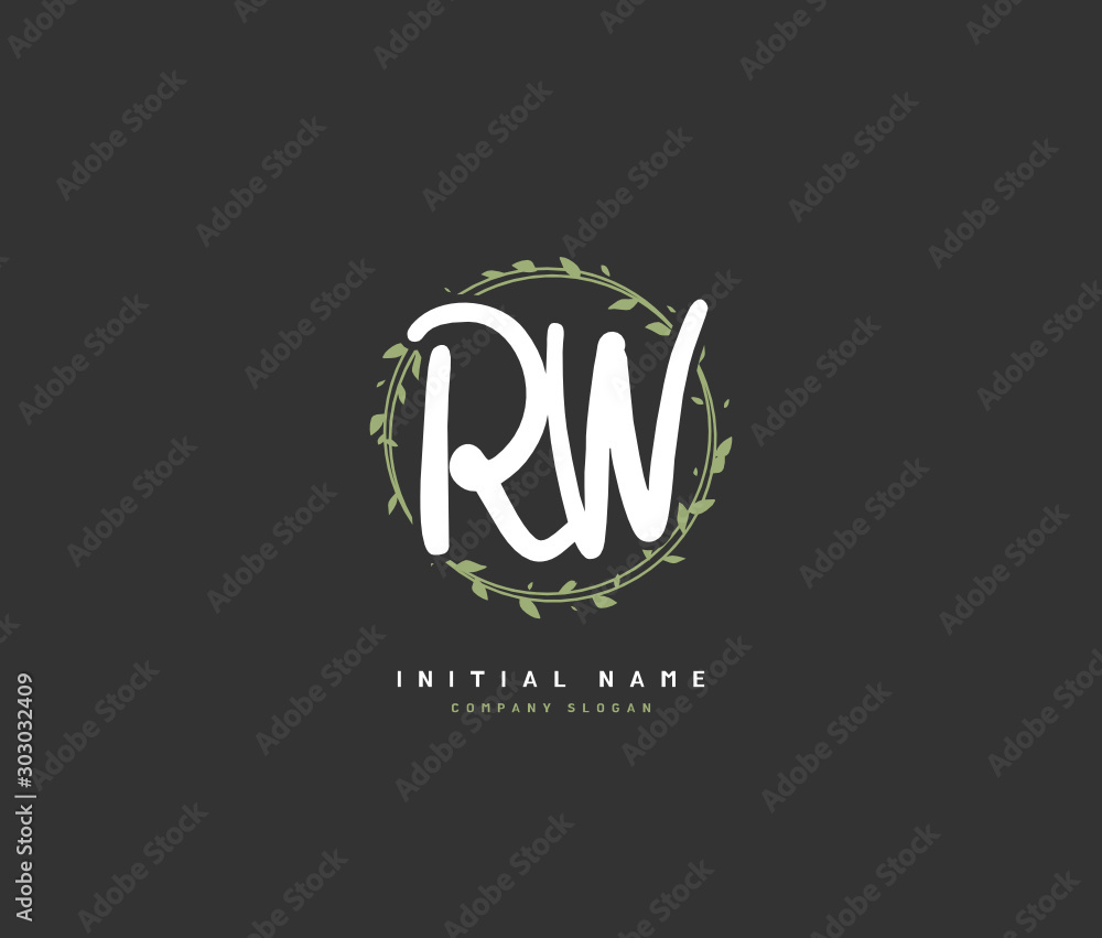 R W RW Beauty vector initial logo, handwriting logo of initial signature, wedding, fashion, jewerly, boutique, floral and botanical with creative template for any company or business. R W RW Beauty vector initial logo, handwriting logo of initial signature, wedding, fashion, jewerly, boutique, floral and botanical with creative template for any company or business.