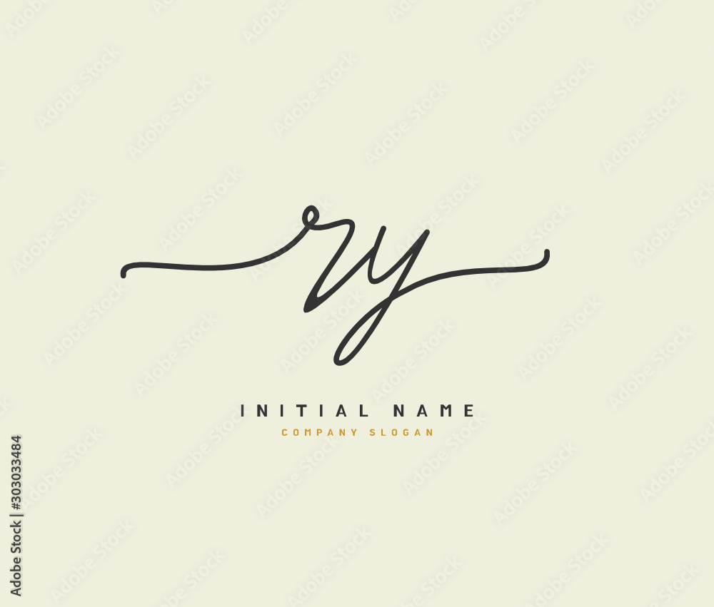 R Y RY Beauty vector initial logo, handwriting logo of initial signature, wedding, fashion, jewerly, boutique, floral and botanical with creative template for any company or business. R Y RY Beauty vector initial logo, handwriting logo of initial signature, wedding, fashion, jewerly, boutique, floral and botanical with creative template for any company or business.