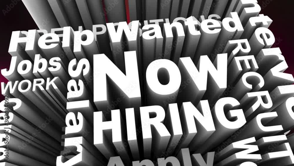 Now Hiring New Jobs Recruitment Career Help Wanted 3d Animation Now Hiring New Jobs Recruitment Career Help Wanted 3d Animation