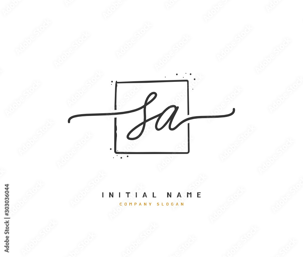 S A SA Beauty vector initial logo, handwriting logo of initial signature, wedding, fashion, jewerly, boutique, floral and botanical with creative template for any company or business. S A SA Beauty vector initial logo, handwriting logo of initial signature, wedding, fashion, jewerly, boutique, floral and botanical with creative template for any company or business.