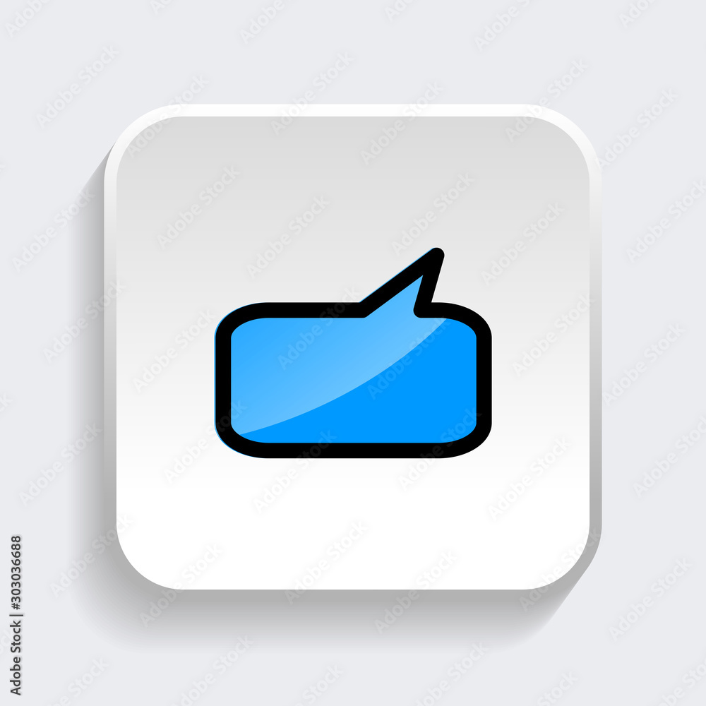 Chat Speech Bubble icon. symbol of comment or message with trendy flat style icon for web site design, logo, app, UI isolated on white background. vector illustration eps 10 Chat Speech Bubble icon. symbol of comment or message with trendy flat style icon for web site design, logo, app, UI isolated on white background. vector illustration eps 10