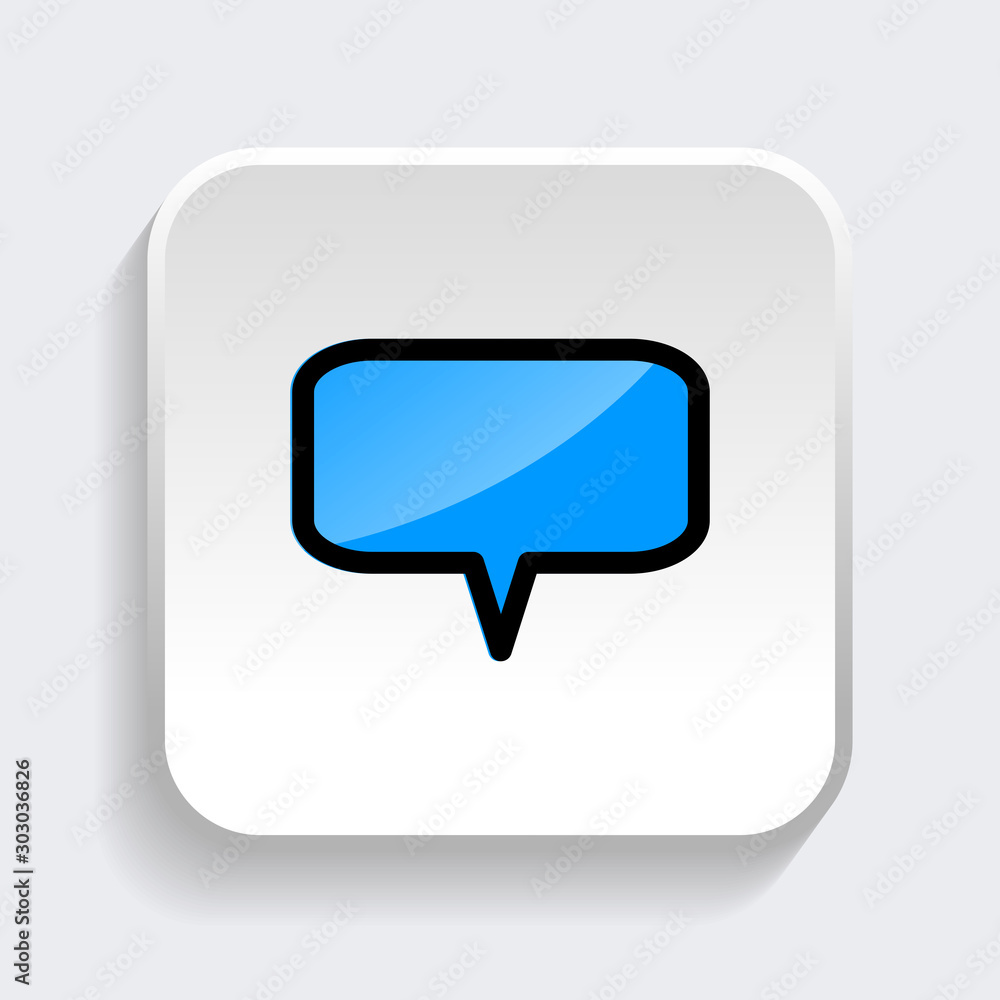 Chat Speech Bubble icon. symbol of comment or message with trendy flat style icon for web site design, logo, app, UI isolated on white background. vector illustration eps 10 Chat Speech Bubble icon. symbol of comment or message with trendy flat style icon for web site design, logo, app, UI isolated on white background. vector illustration eps 10