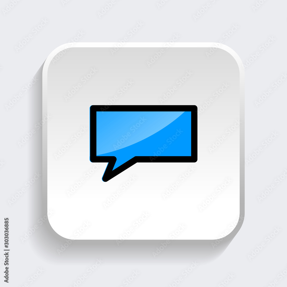 Chat Speech Bubble icon. symbol of comment or message with trendy flat style icon for web site design, logo, app, UI isolated on white background. vector illustration eps 10 Chat Speech Bubble icon. symbol of comment or message with trendy flat style icon for web site design, logo, app, UI isolated on white background. vector illustration eps 10