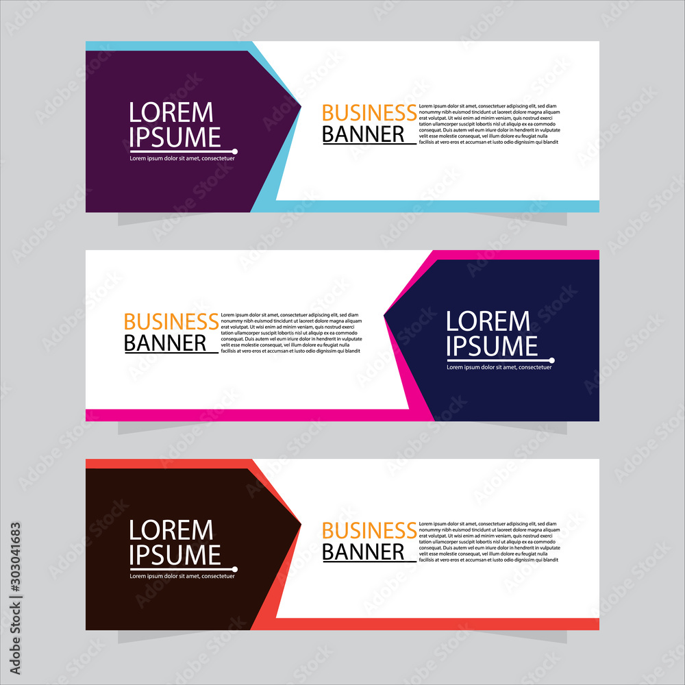 Vector abstract design web banner template. Web Design Elements - Header Design. Abstract geometric web banner template on grey background.Modern banner. Vector abstract design web banner template. Web Design Elements - Header Design. Abstract geometric web banner template on grey background.Modern banner.