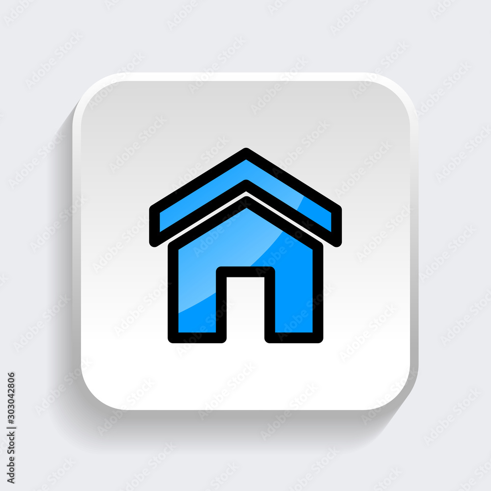 Set of home icon. symbol of house or building with trendy flat style icon for web site design, logo, app, UI isolated on white background. Vector Illustration Set of home icon. symbol of house or building with trendy flat style icon for web site design, logo, app, UI isolated on white background. Vector Illustration