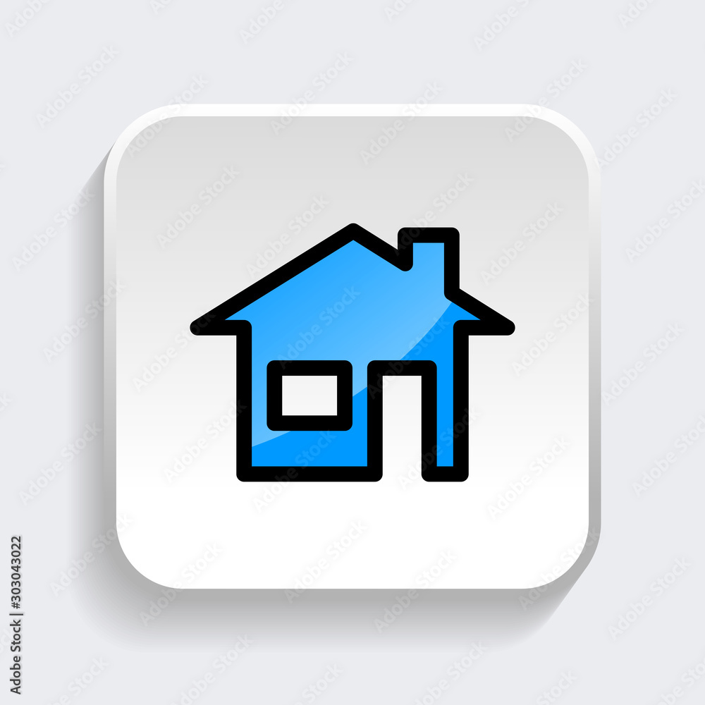 Set of home icon. symbol of house or building with trendy flat style icon for web site design, logo, app, UI isolated on white background. Vector Illustration Set of home icon. symbol of house or building with trendy flat style icon for web site design, logo, app, UI isolated on white background. Vector Illustration