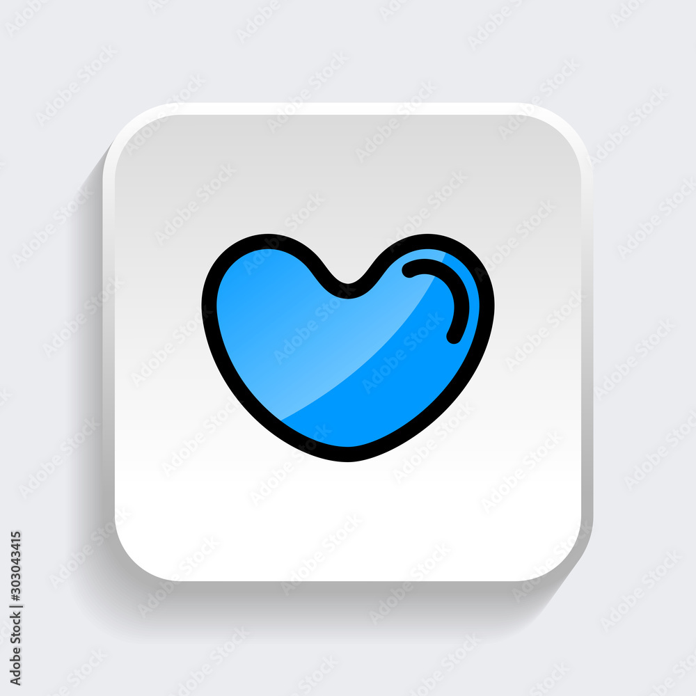 Set of Heart love icon. symbol of love or favorite with trendy flat style icon for web site design, logo, app, UI isolated on white background. Vector Illustration Set of Heart love icon. symbol of love or favorite with trendy flat style icon for web site design, logo, app, UI isolated on white background. Vector Illustration