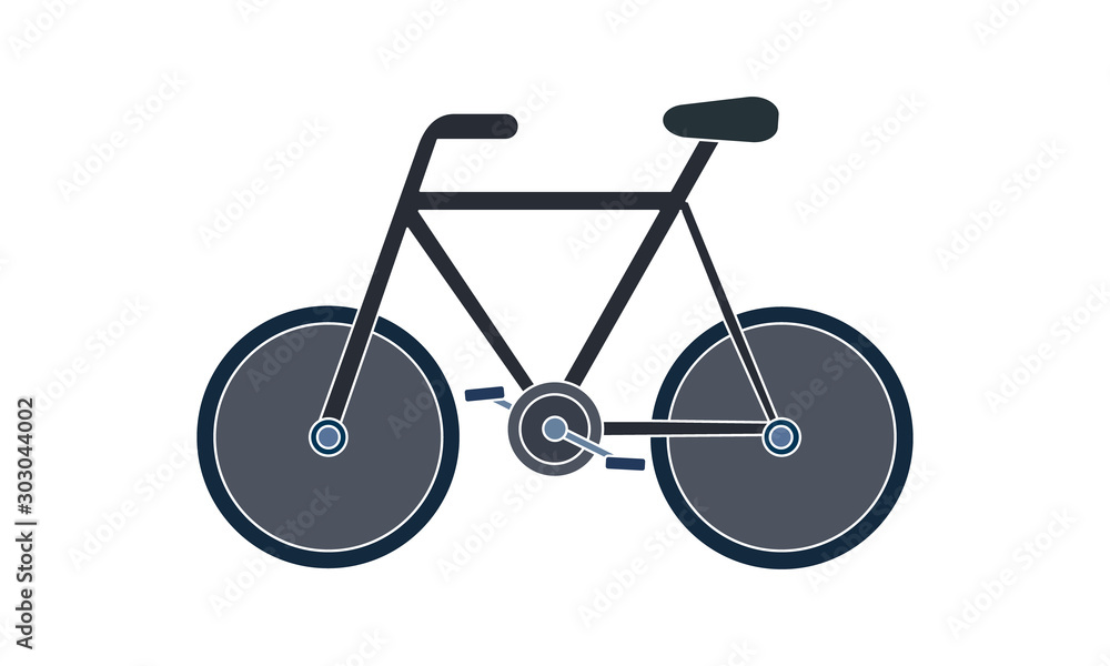 Bicycle icon. Bike symbol isolated on white background