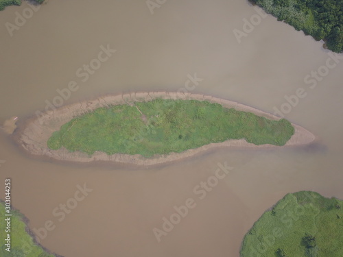 Kuching, Sarawak / Malaysia - November 16 2019: The Chinese temple, buildings and scenery of the old Batu Kawa village of Kuching, Sarawak, Malaysia photo