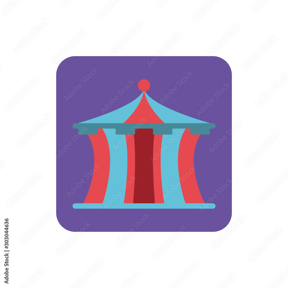 circus tent on white background circus tent on white background